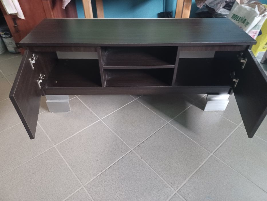 meble, zestaw, szafka, komoda, szafka rtv, kolor wenge