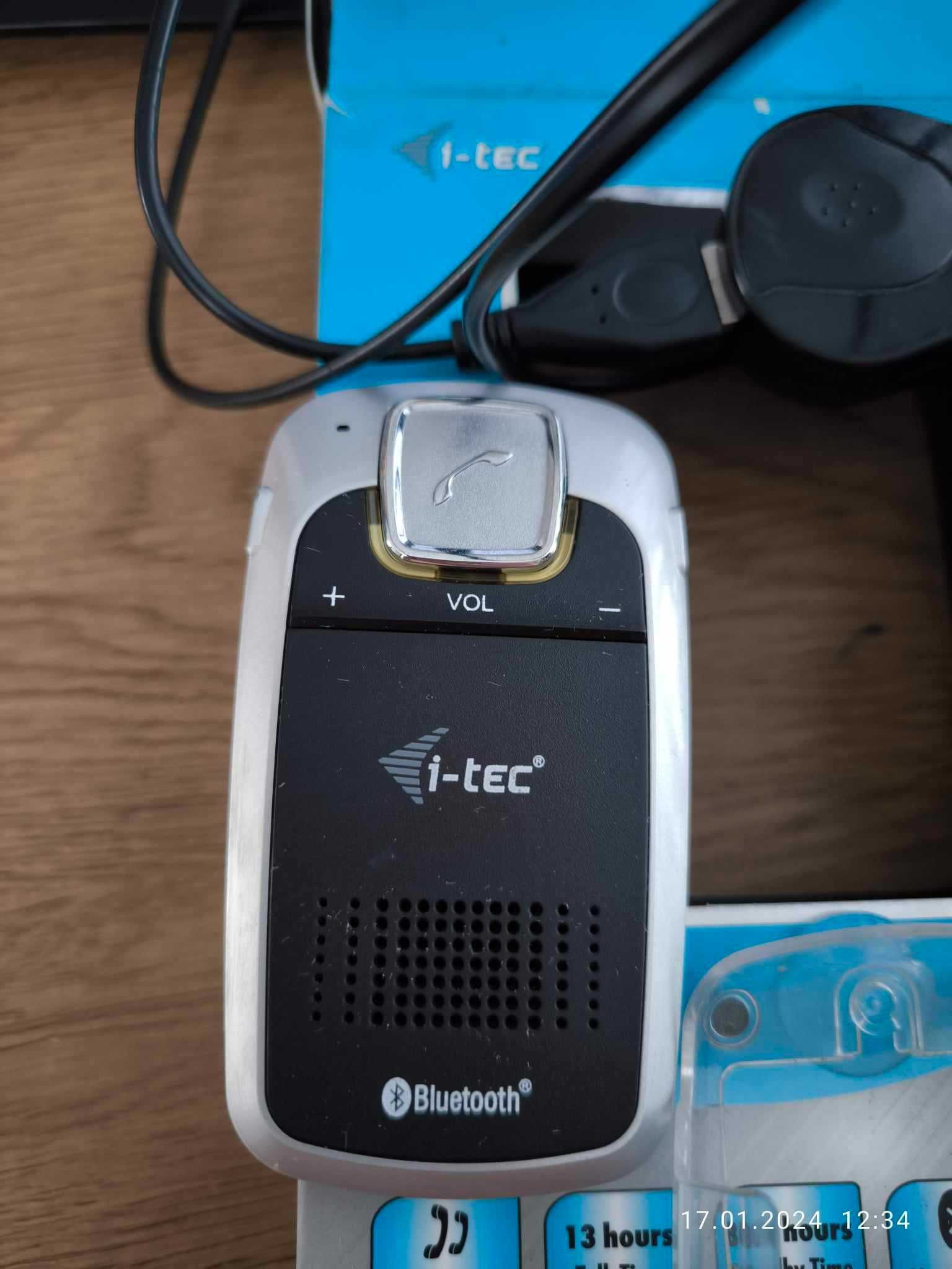 Zestaw głośnomówiący I-TEC SOLAR Bluetooth Handsfree CarKit