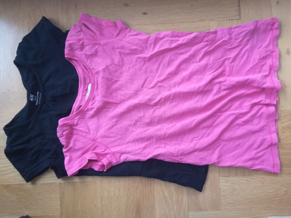 Dwa Tshirty H&M w rozmiarze 122-128