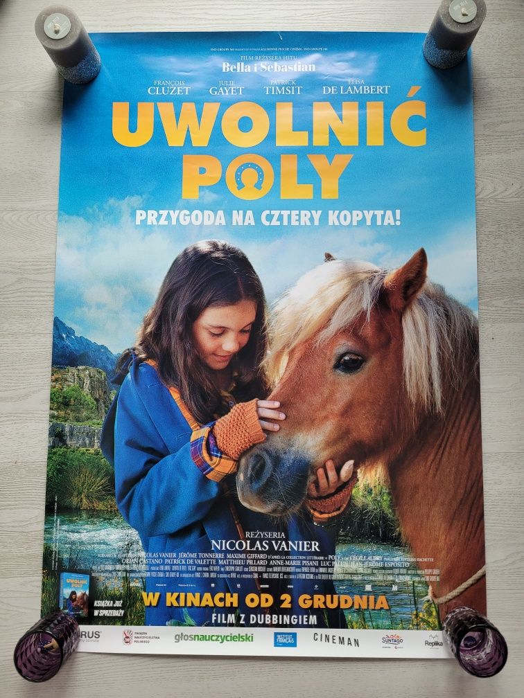 Plakat kinowy z filmu Uwolnić Poly koń