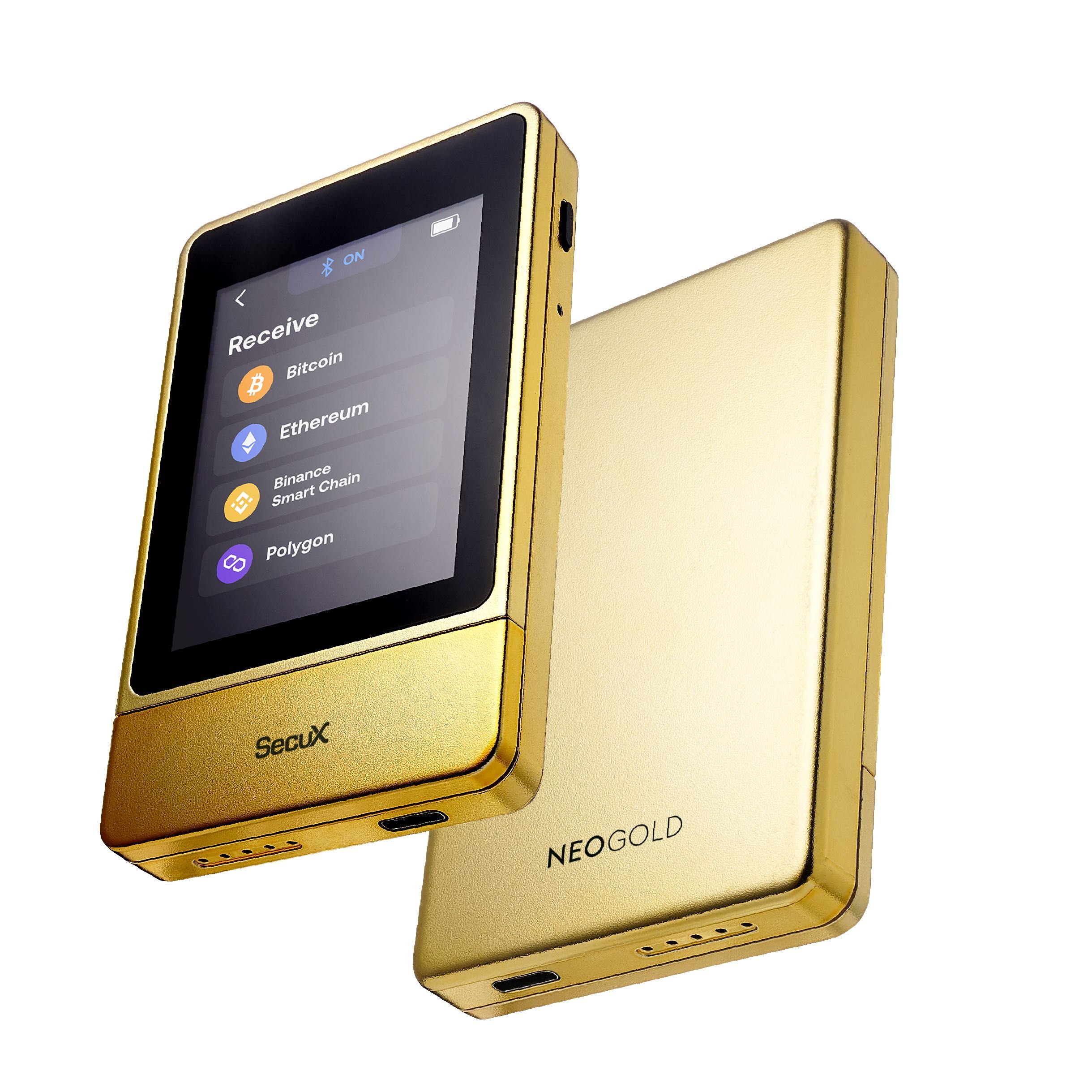 Portfel kryptowalutowy SecuX NeoGold z ekranem dotykowym