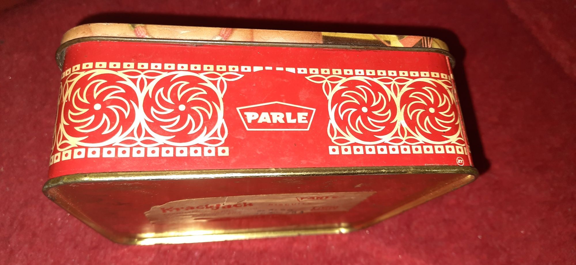 коробка для конфет металлическая. Индия. 1974 г. 16х16 см