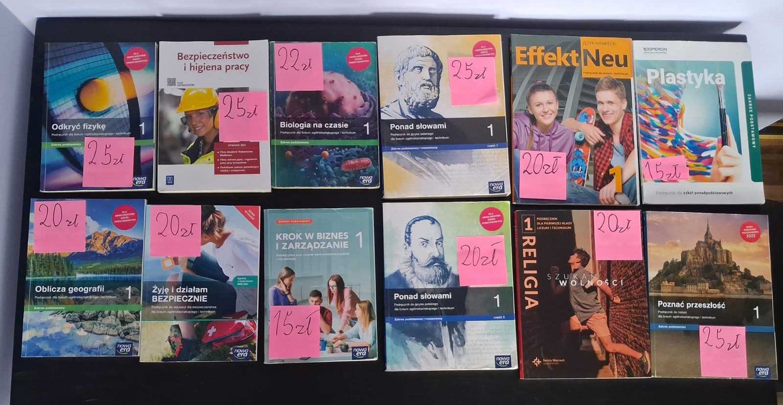Podręczniki klasa 1 technikum/liceum
