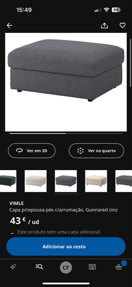 Capa sofá Vimle IKEA