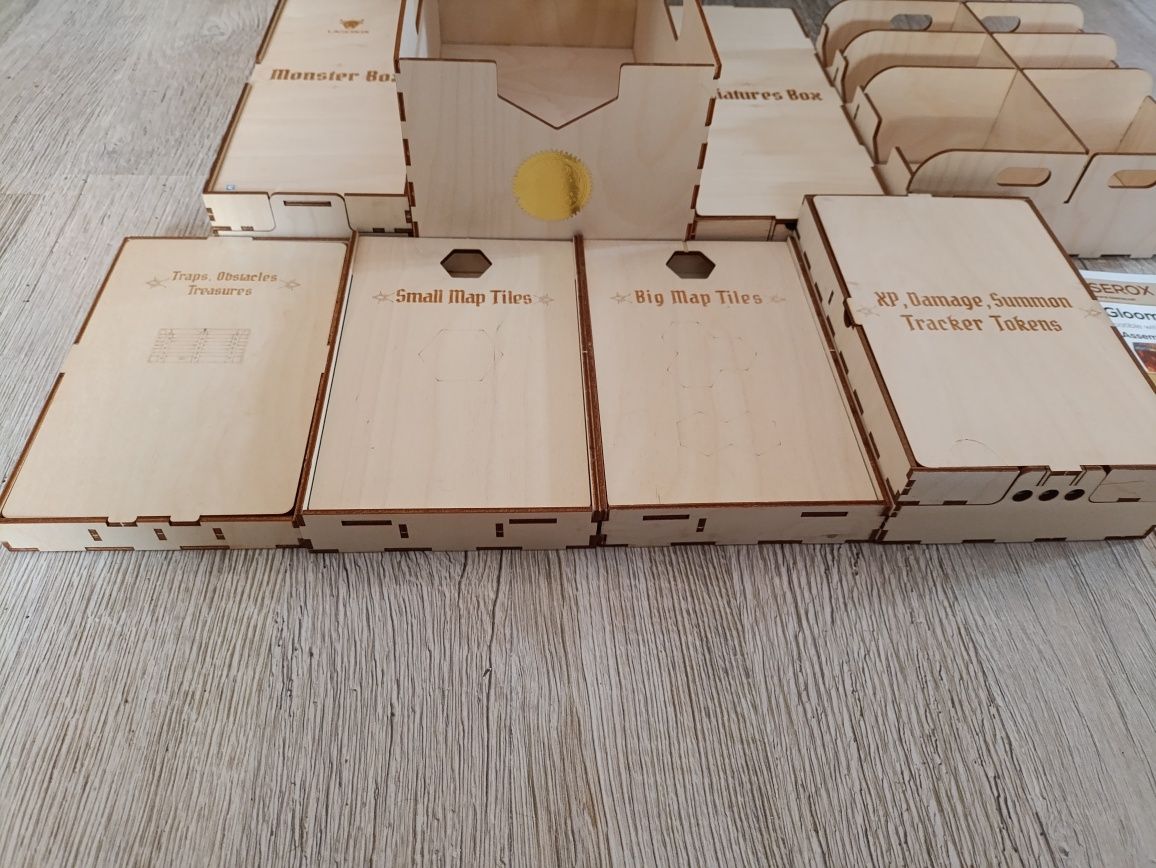 Gloomhaven GloomBox insert organizer Laserox