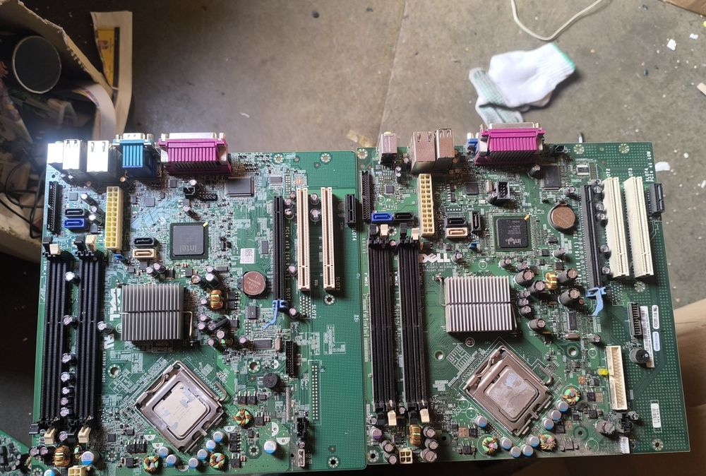 (Opis)RETRO MAXI PAKIET: 4 Płyty z CPU + 5GB RAM + 2x GRAFIKA dvi.