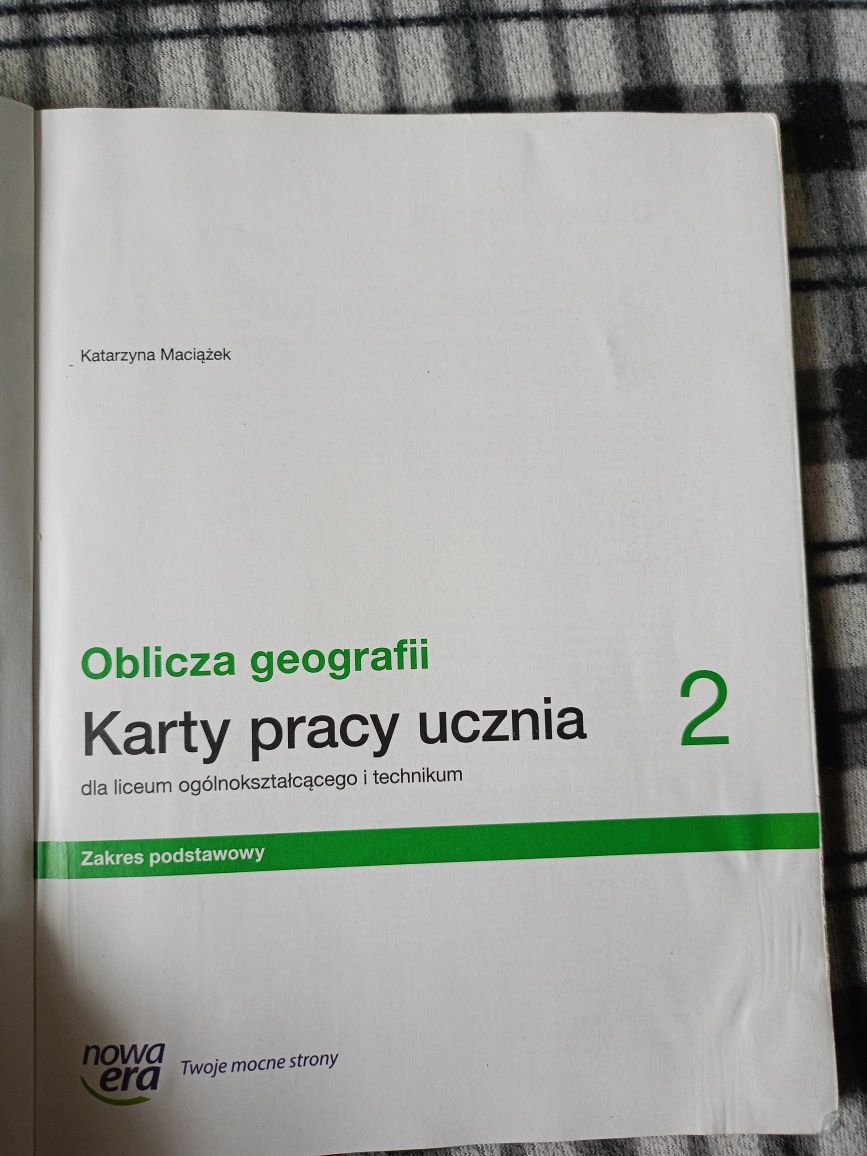 Ćwiczenia oblicza geografii karty pracy kl.2