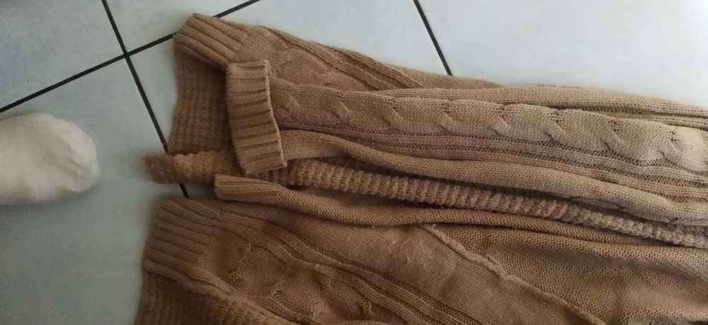 Rudy sweter kardigan warkocze. M