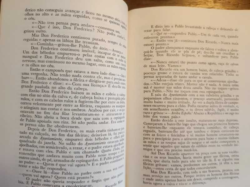 Por Quem os Sinos Dobram, Ernest Hemingway; 1999