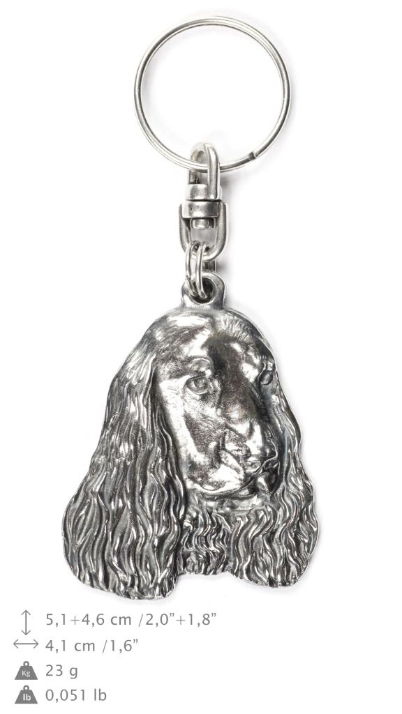 Cocker spaniel angielski I brelok do kluczy posrebrzany Art-Dog