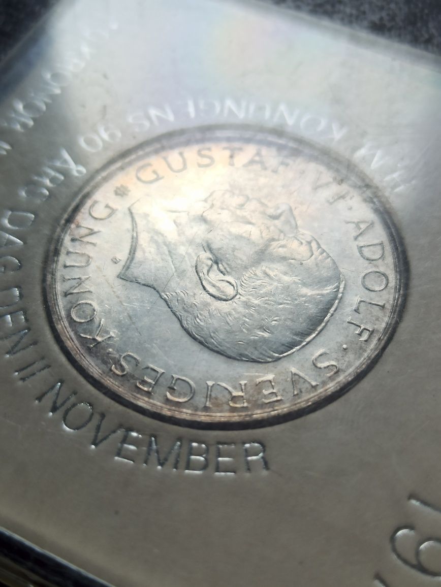 10 крон 1972 года Густав VI Адольф серебро