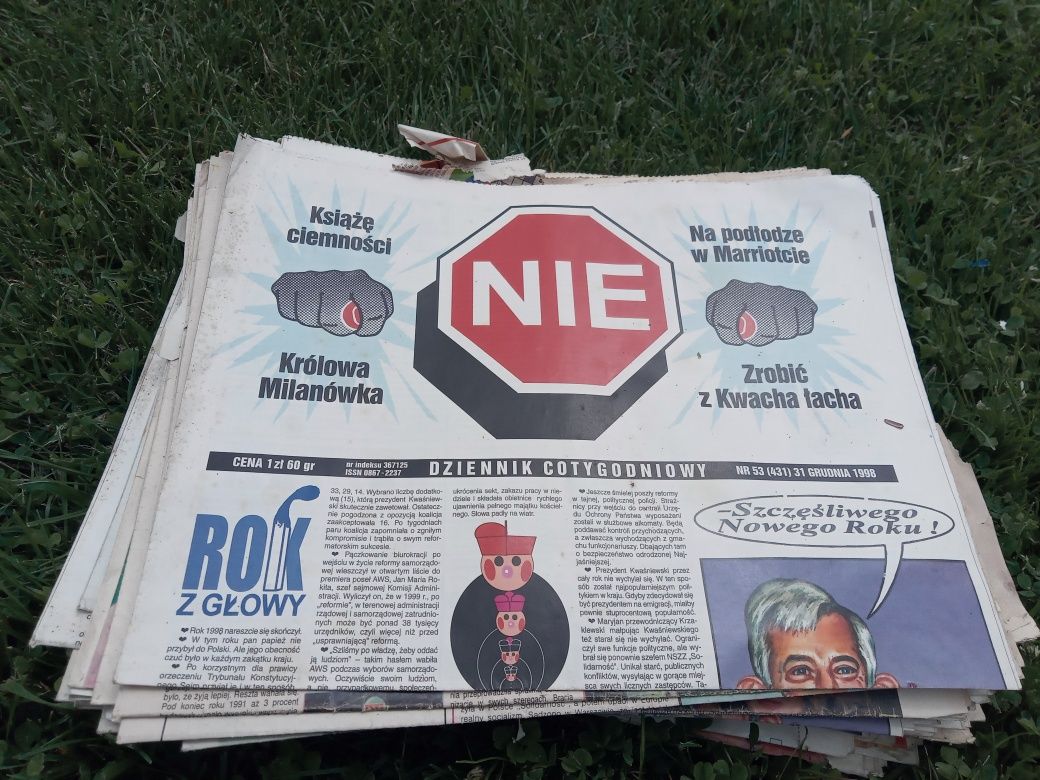 Stare gazety PRL gazeta NIE