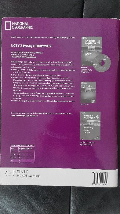 English Explorer 4, komplet, podręcznik + ćwiczenia + DVD, jak NOWE
