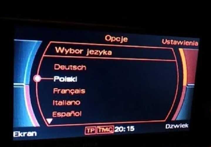 POLSKIE MENU Najnowsze MAPY PL Lektor RNS-E AUDI A3 8P A4 B6 B7 A6 C5