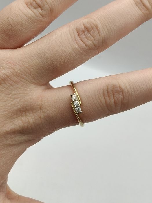 Złoty Pierścionek R.17 Pr.585 Nowy Zapraszamy