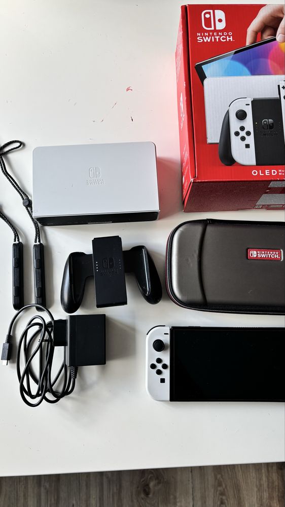 Nintendo Switch Oled + Pad +Gry + Gwarancja