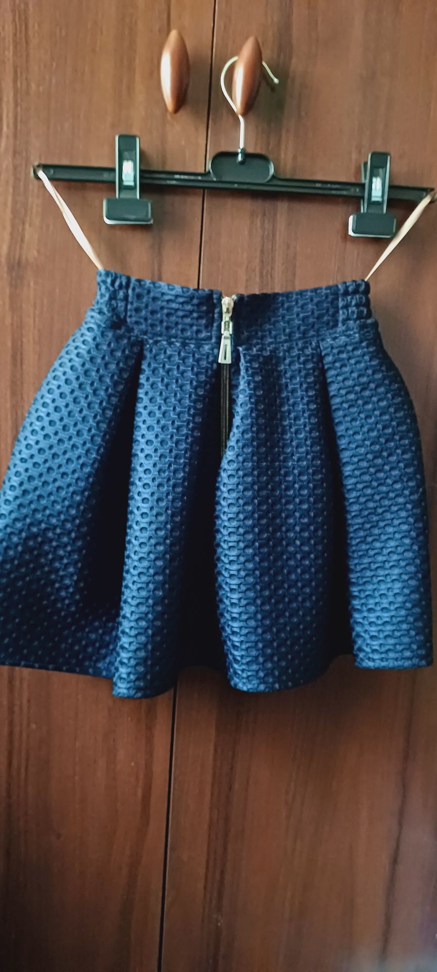 Темно-синяя школьная юбка р.122-134