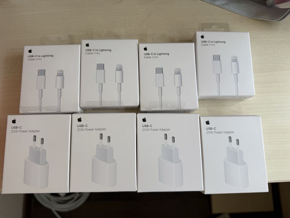 Apple оригинал адаптер и кабель USB-C зарядка для айфона