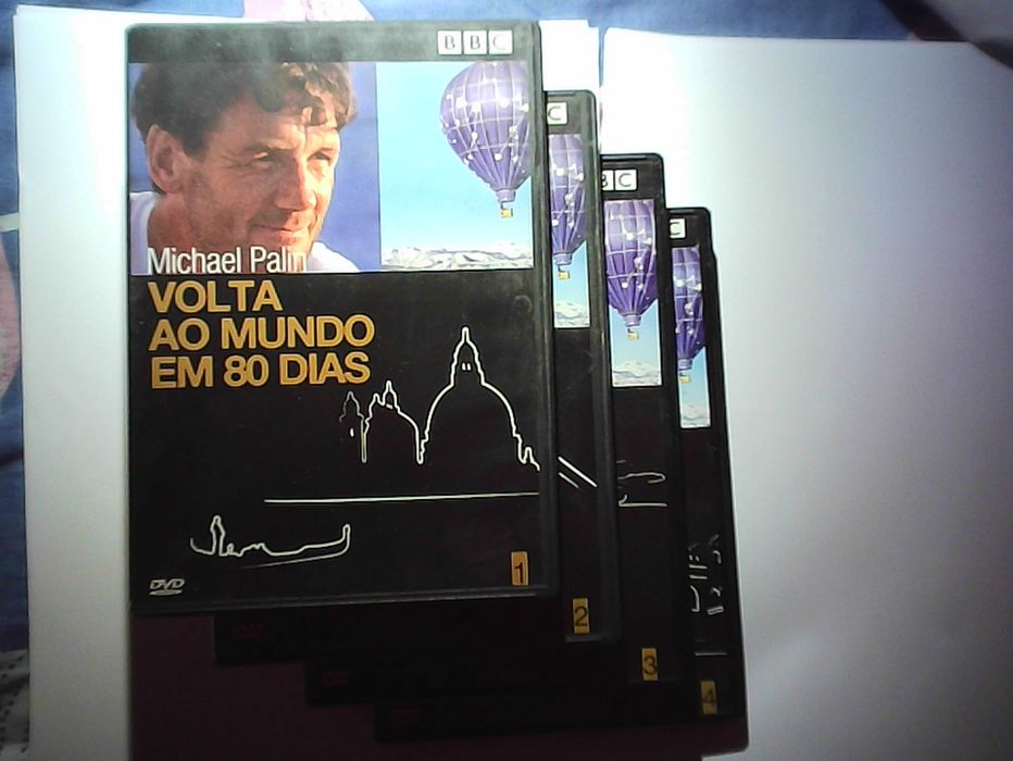 volta ao mundo em 80 dias, 6 x  dvd"s originais ,