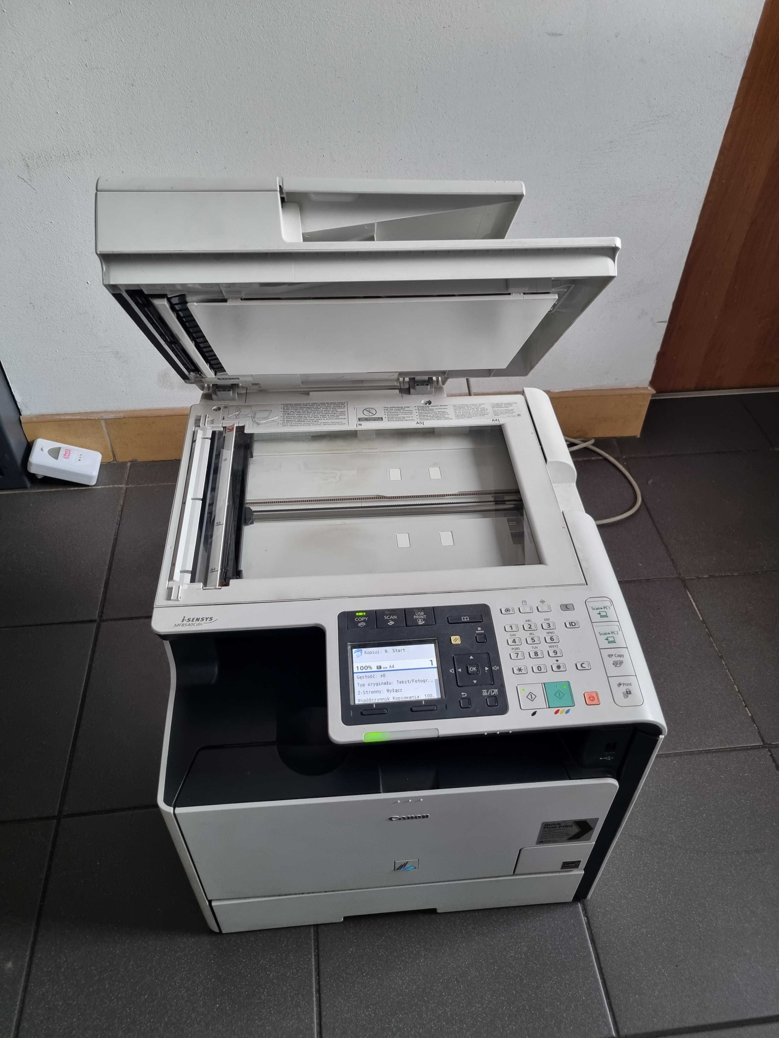 Sprzedam 2x Canon MF8540Cdn uszkodzone (z oryginalnymi tonerami)