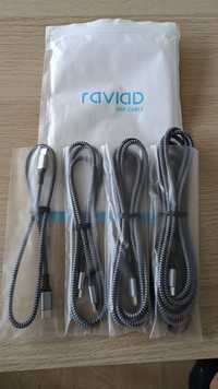 4 Kable Raviad USB C w zestawie 0,5 +1 + 2+ 3 m