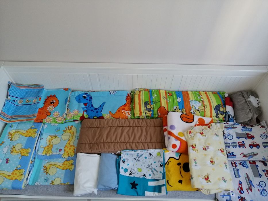 Pościel ochraniacz poszewki koce prześcieradło minky zestaw