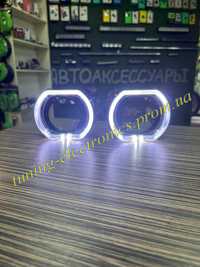 Черные Маски для линз LED G137 3дюйма с ангельскими глазками Bmw Style