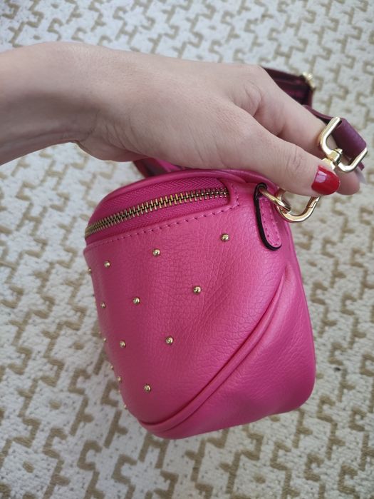 Bolsa Italiana em Rosa com alças