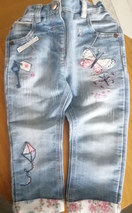 Spodnie jeans dla dziewczynki Next. Rozmiar 98 (2-3 lata)