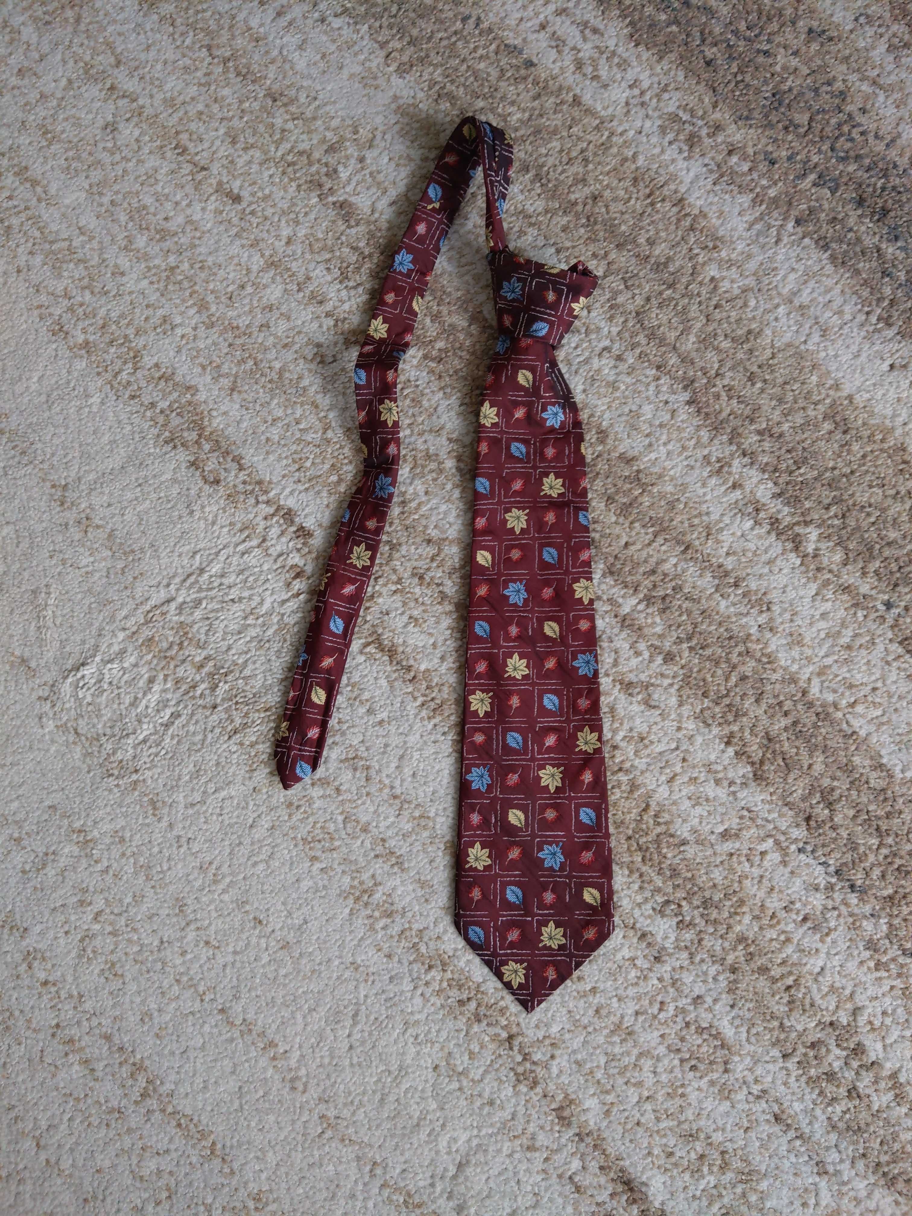 Krawat jesienne liście Collection Adam