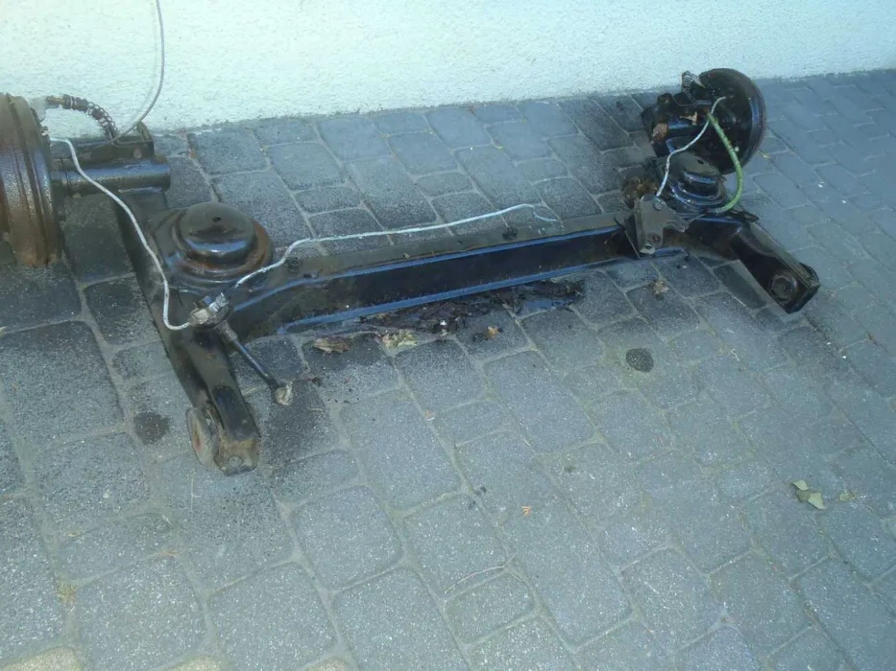 linka naciąg rolka przewód trójnik hamulca ręcznego fiat uno