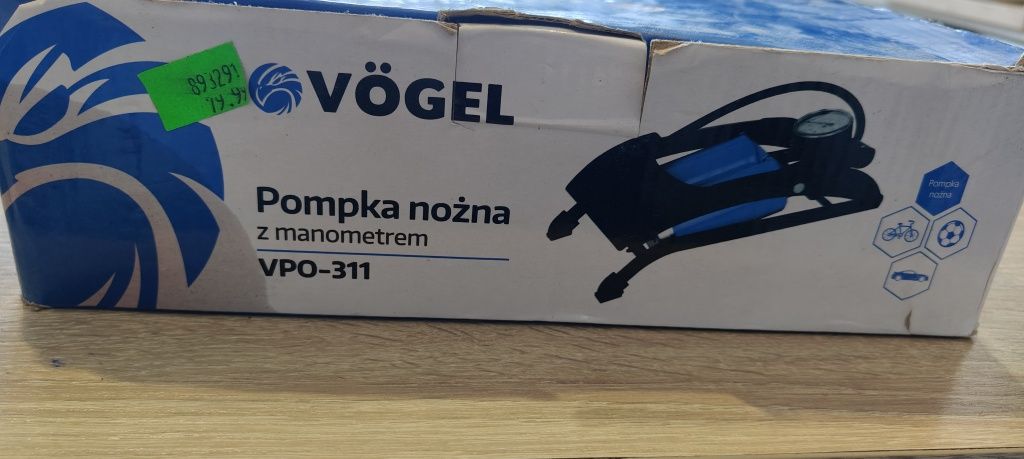Pompka nożna z manometrem vögel vpo-311