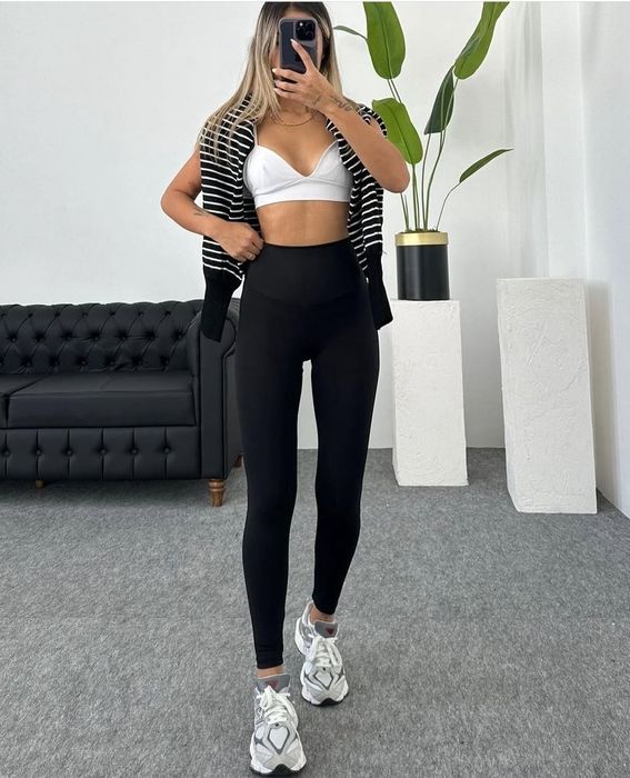 Лосини Oysho з ефектом утяжки на флісі та без