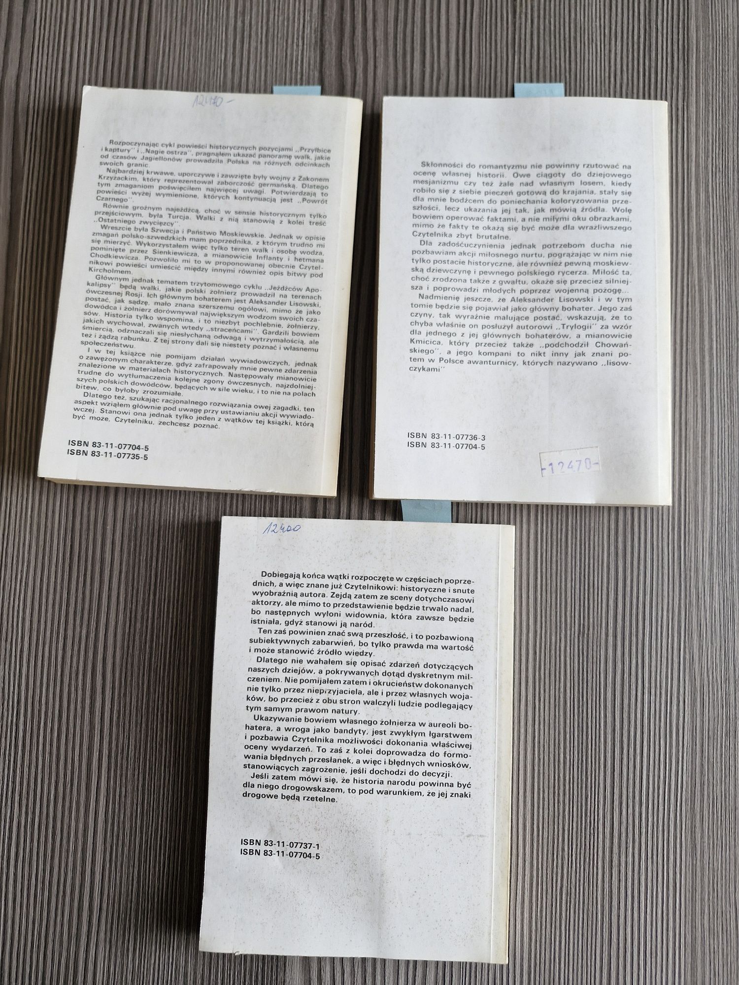 7152. "Jeźdźcy apokalipsy" K.Korkozowicz Tom 1,2,3