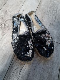 Espadryle Esmara cekiny mieniące się rozm 37