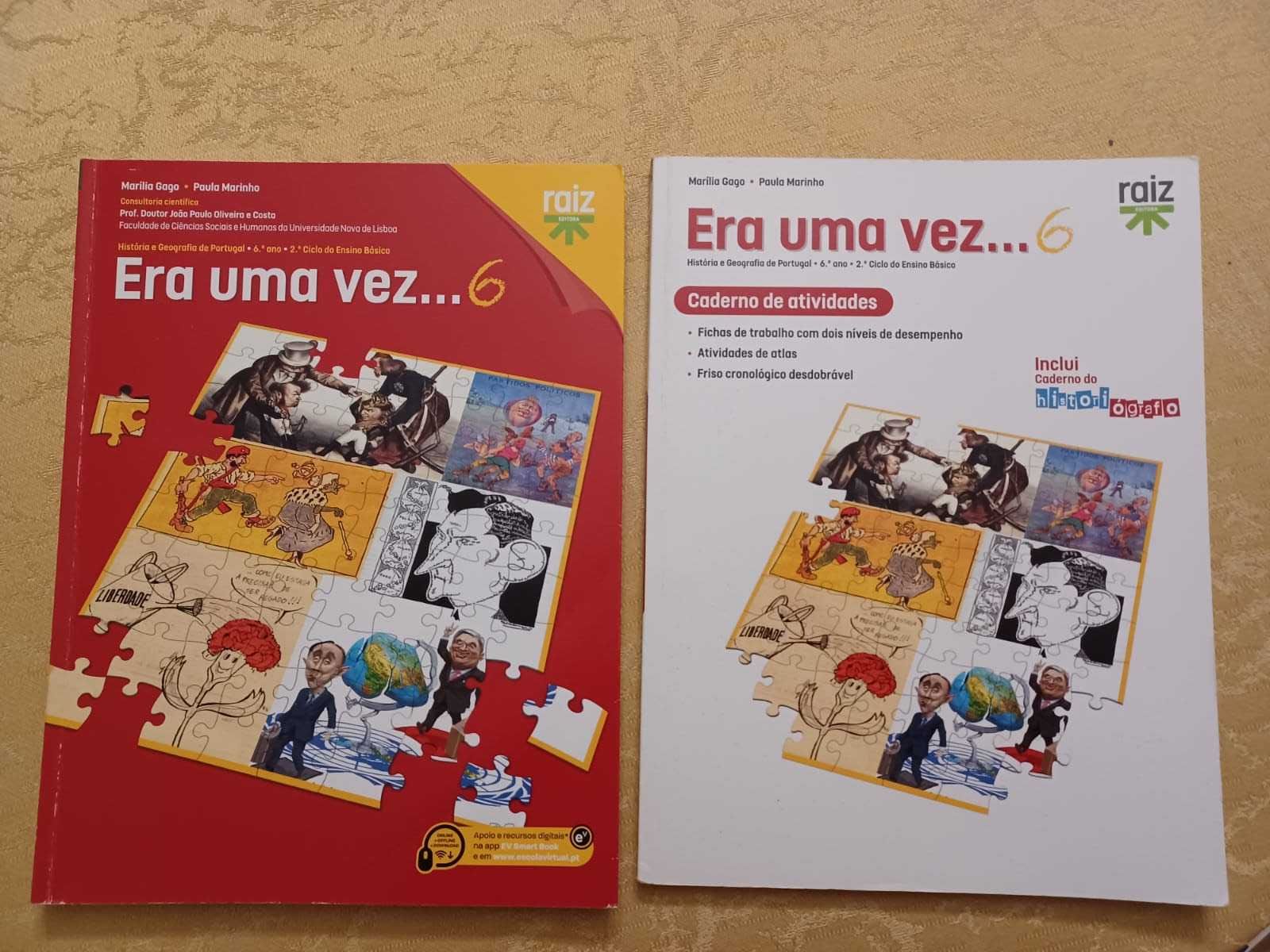 Era uma vez 6 - História e Geografia - 6.º Ano (COMO NOVO)