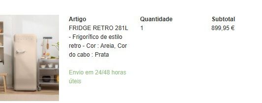 Frigorífico Create - novo