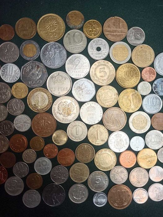 Набір монет світу 100 шт. - без повторів / набір №11