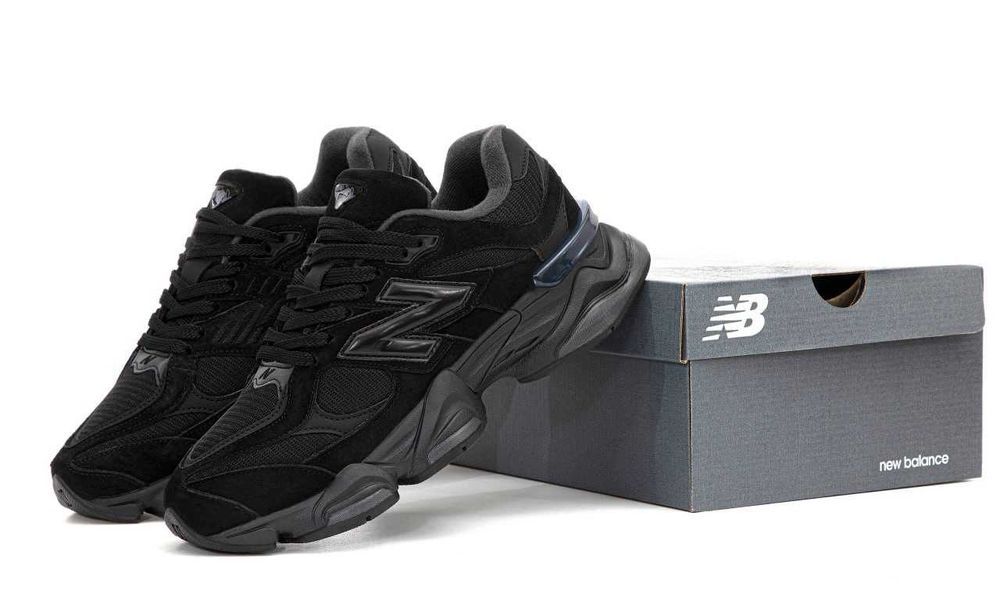 Кроссовки New Balance 9060 Triple Black 36-45 Новинка Весны! Наложка!