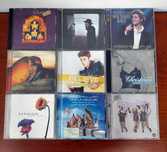 Conjunto de 9 CD's Live James Bay Christina Aguilera Justin Bieber