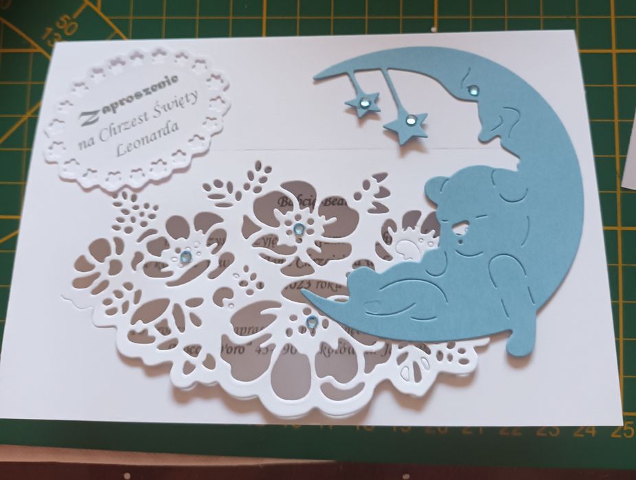 Zaproszenia na Chrzest I roczek