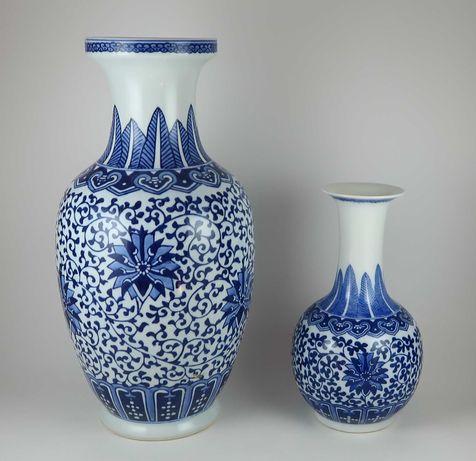 Jarras em Porcelana azul e branca da China - Jingdezhen