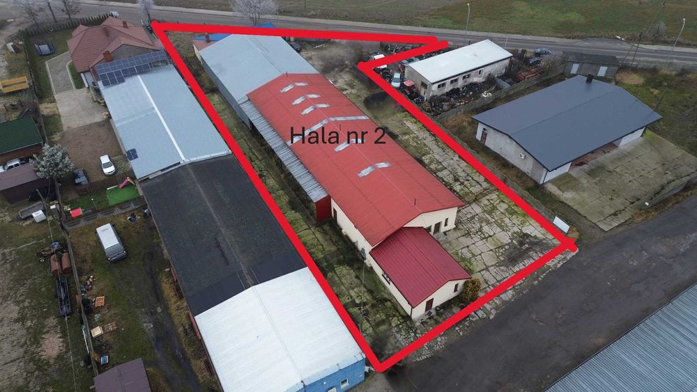 Hala magazynowo-produkcyjny o wielkości 890m² na sprzedaż lub wynajem