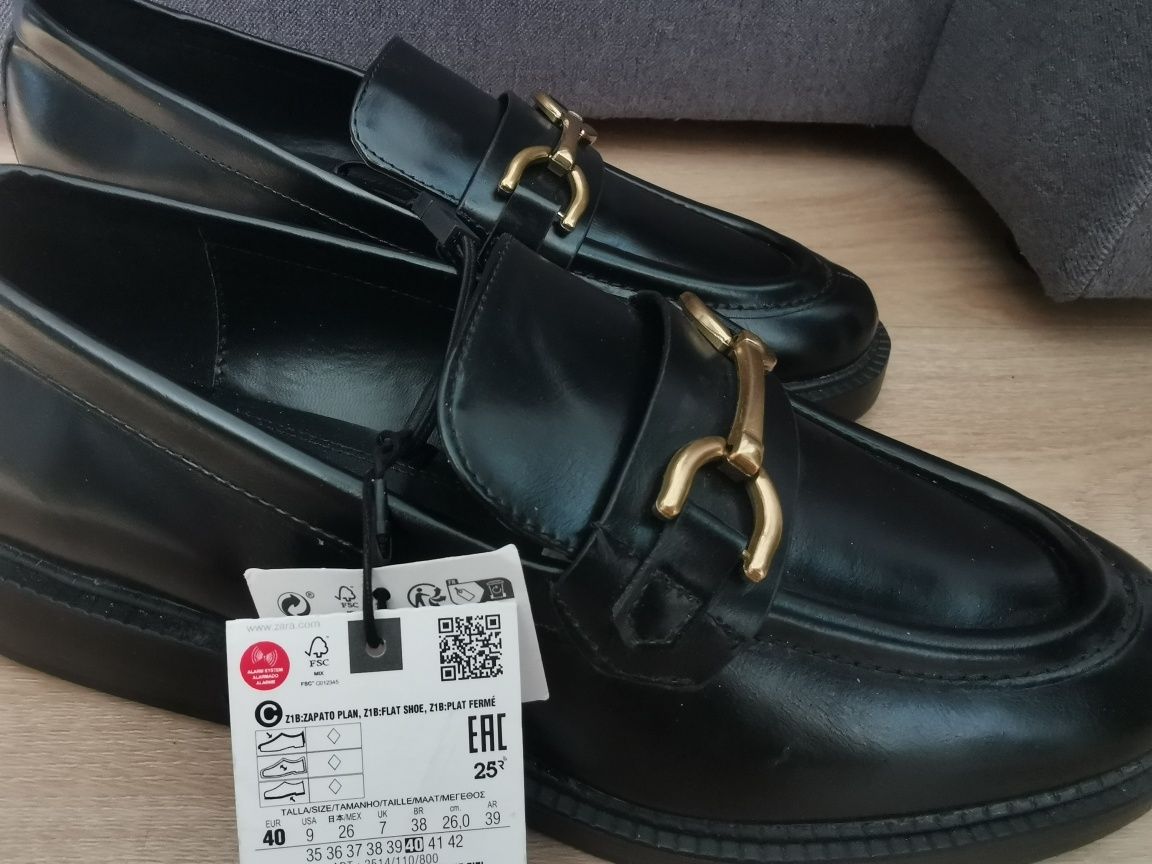 Mokasyny damskie Zara, rozm. 40