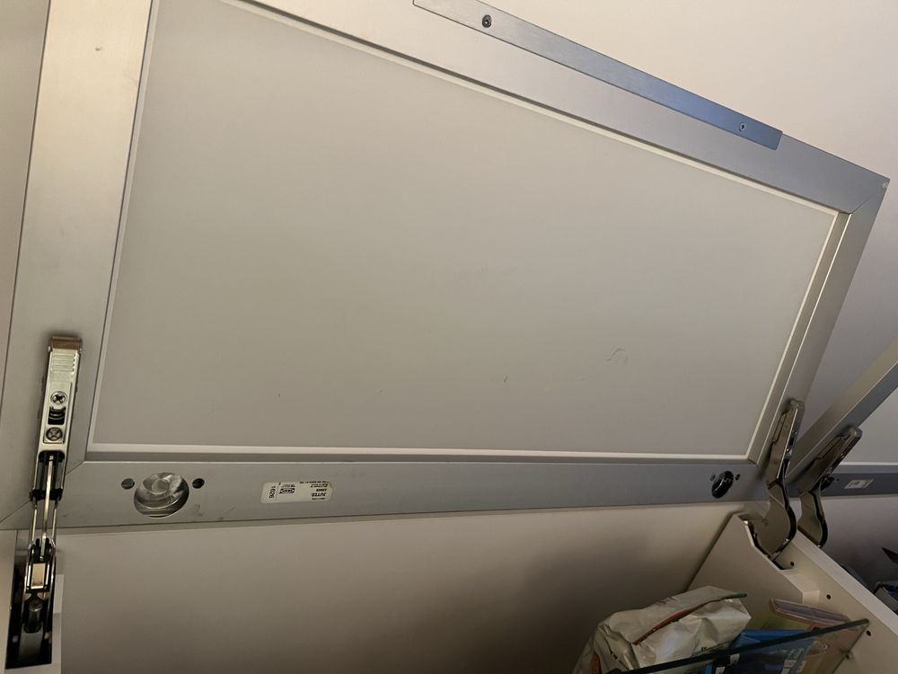 Szafki wiszące Ikea Metod 80 x 60 cm front Jutis poziome dwie półki