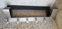 Cabides/Suportes de pendurar na porta 1 inox 1 metal(branco)
