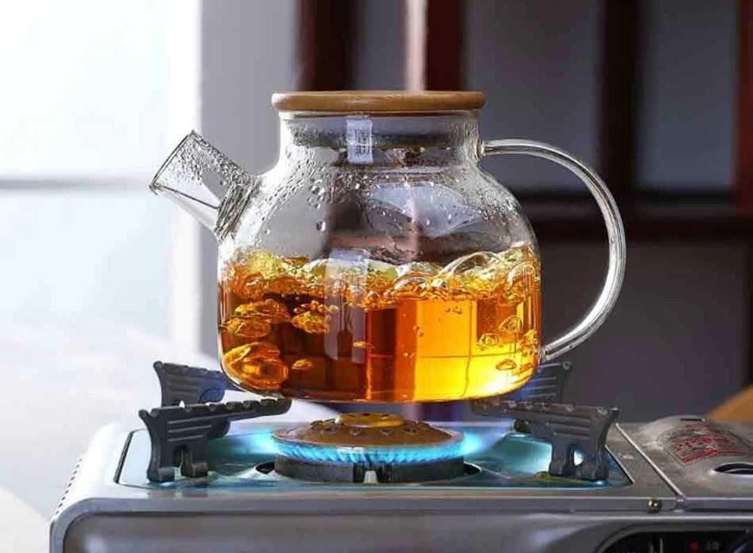 Скляний заварювальний чайник (заварник) для чаю та кави 1 литр