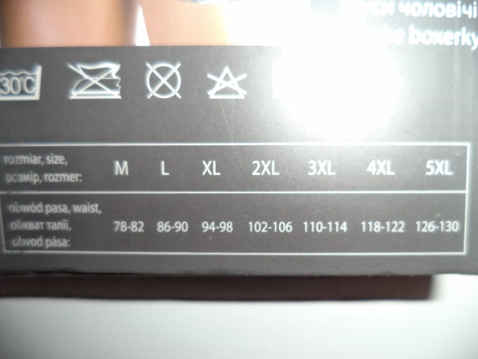 Bokserki XL Nowe