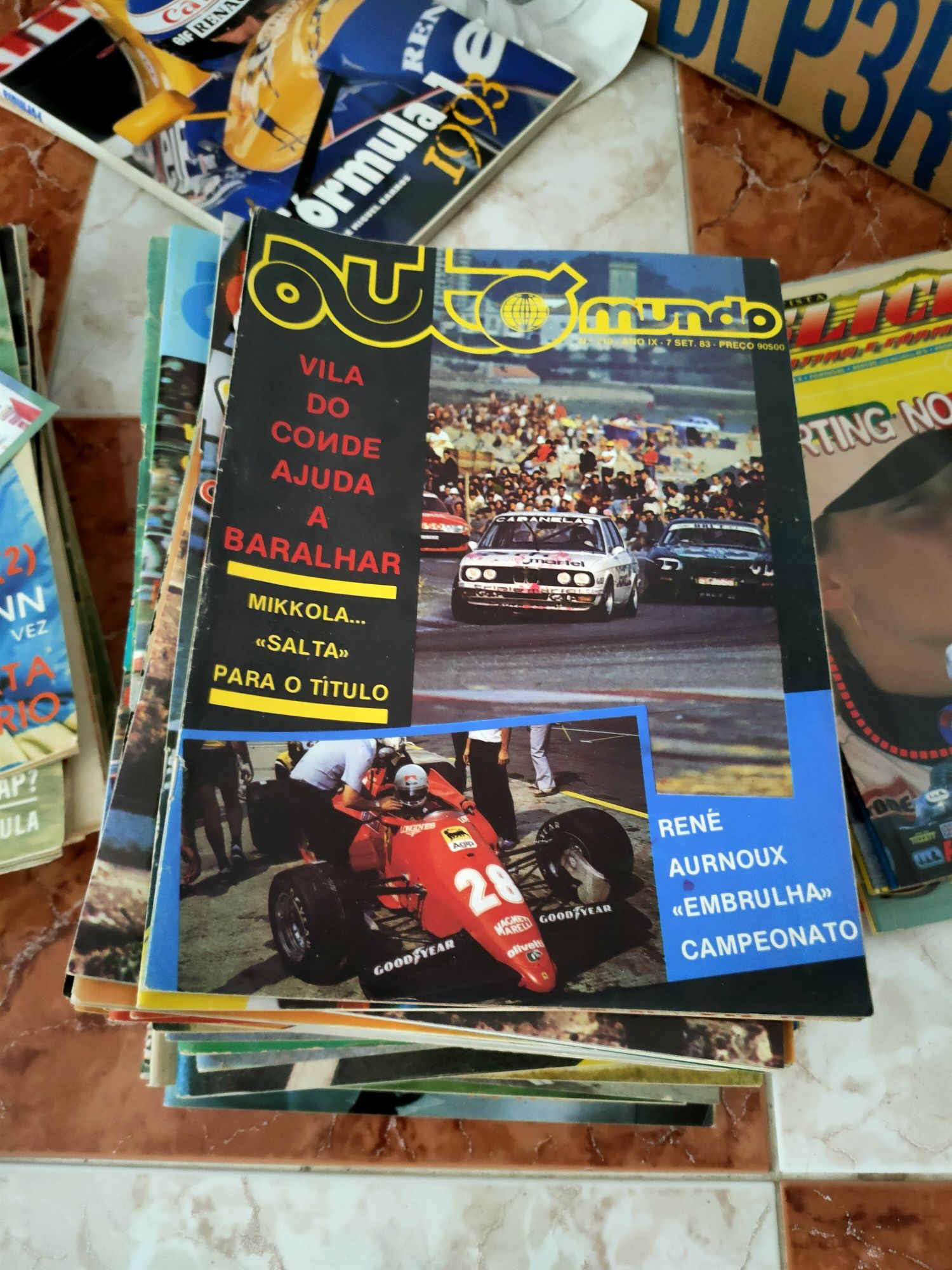 Várias revistas de automobilismo anos 60/70/89/00