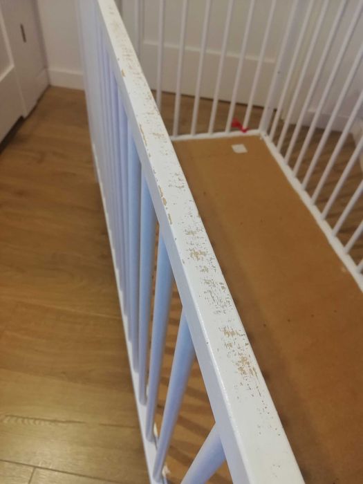 Łóżeczko dziecięce 60x120 Ikea Sniglar białe